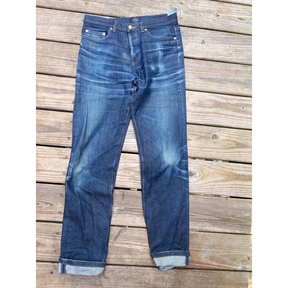 APC New Standard Jean Classique Mens 30 Indigo Straight Leg Denim Blue Jeans